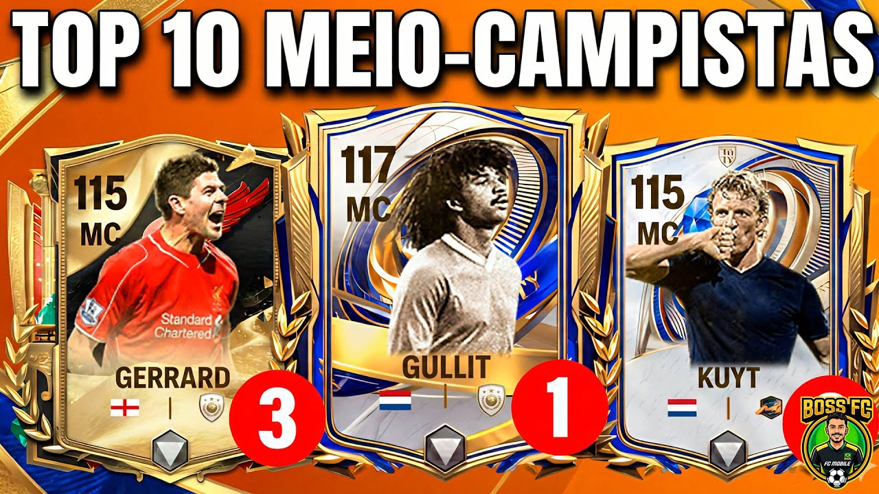 POLÊMICA! 🚨 TOP 10 MEIO-CAMPISTAS (MC) do FC MOBILE!