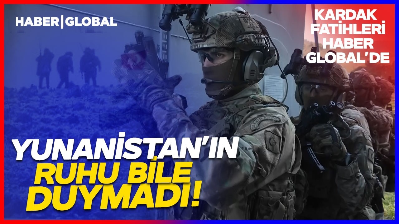 Yunanistan'ın Ruhu Bile Duymadan Türk Bayrağı'nı Diktiler! Kardak Fatihleri Haber Global'de