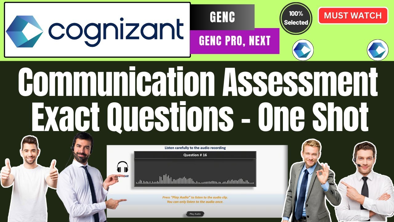 🔥Cognizant Communication Assessment Round Question | Actual Live Questions | Cognizant Hiring Drive