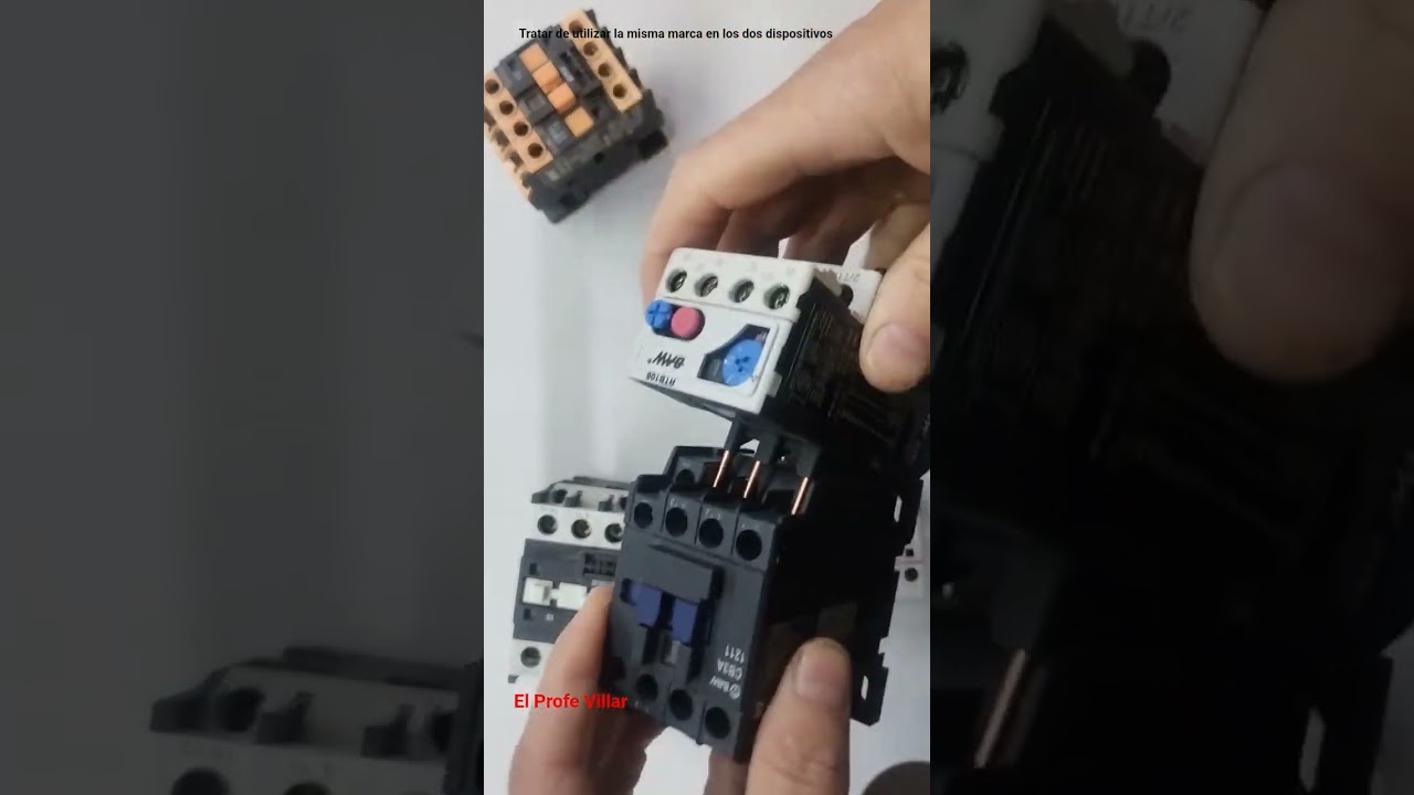 c&oacute;mo encastrar al rele termico #electricidadbasica #electricidad #corrienteelectrica