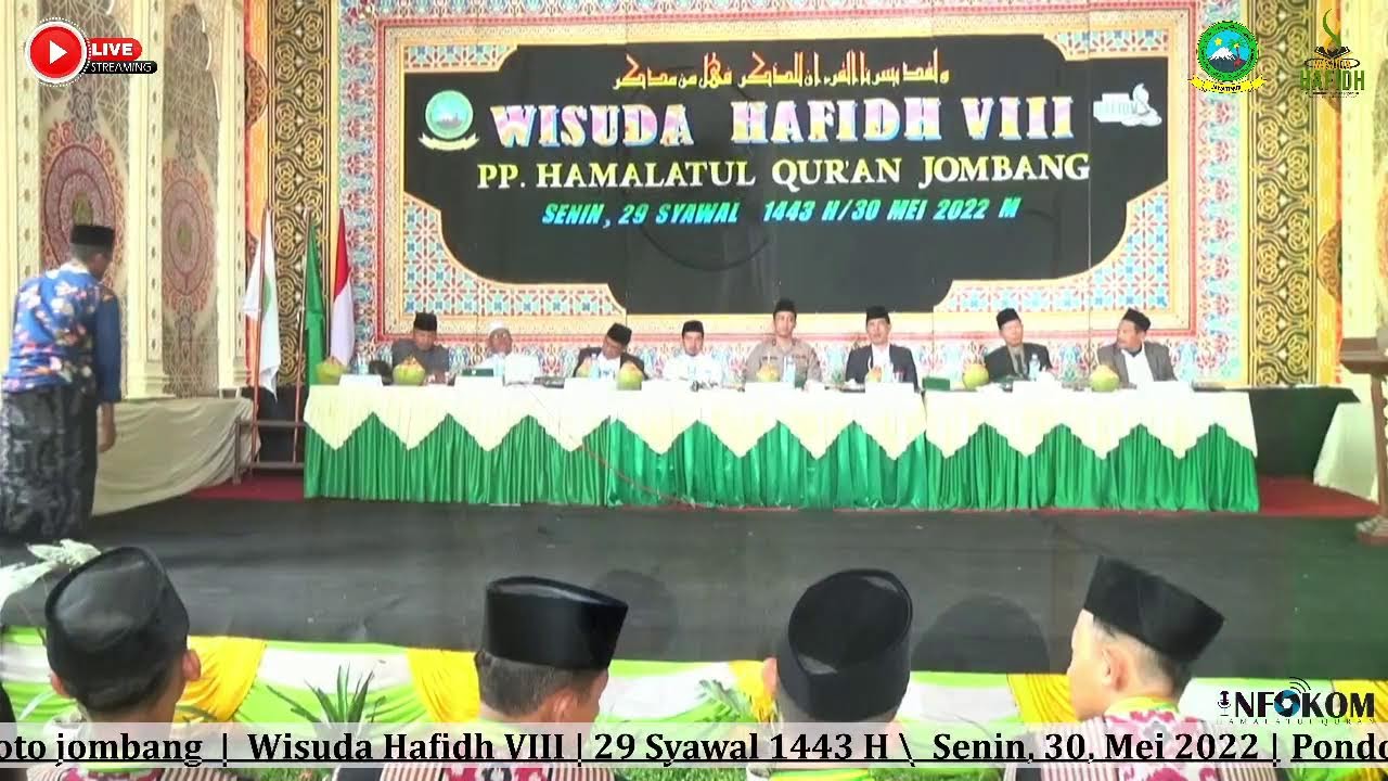 LIVE STREAMING WISUDA HAFIDH VIII PP. HAMALATUL QUR'AN