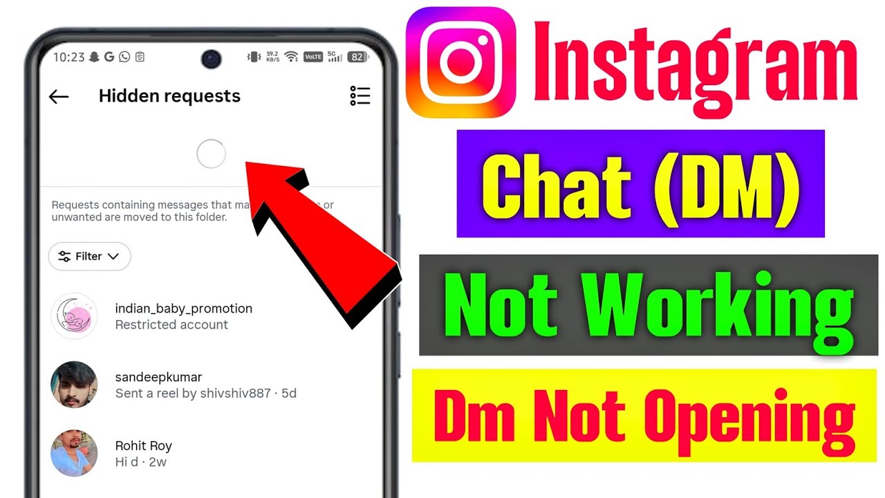Instagram DM Button Not Working Problem Today | Instagram chat box not open Today | fix Instagram Dm