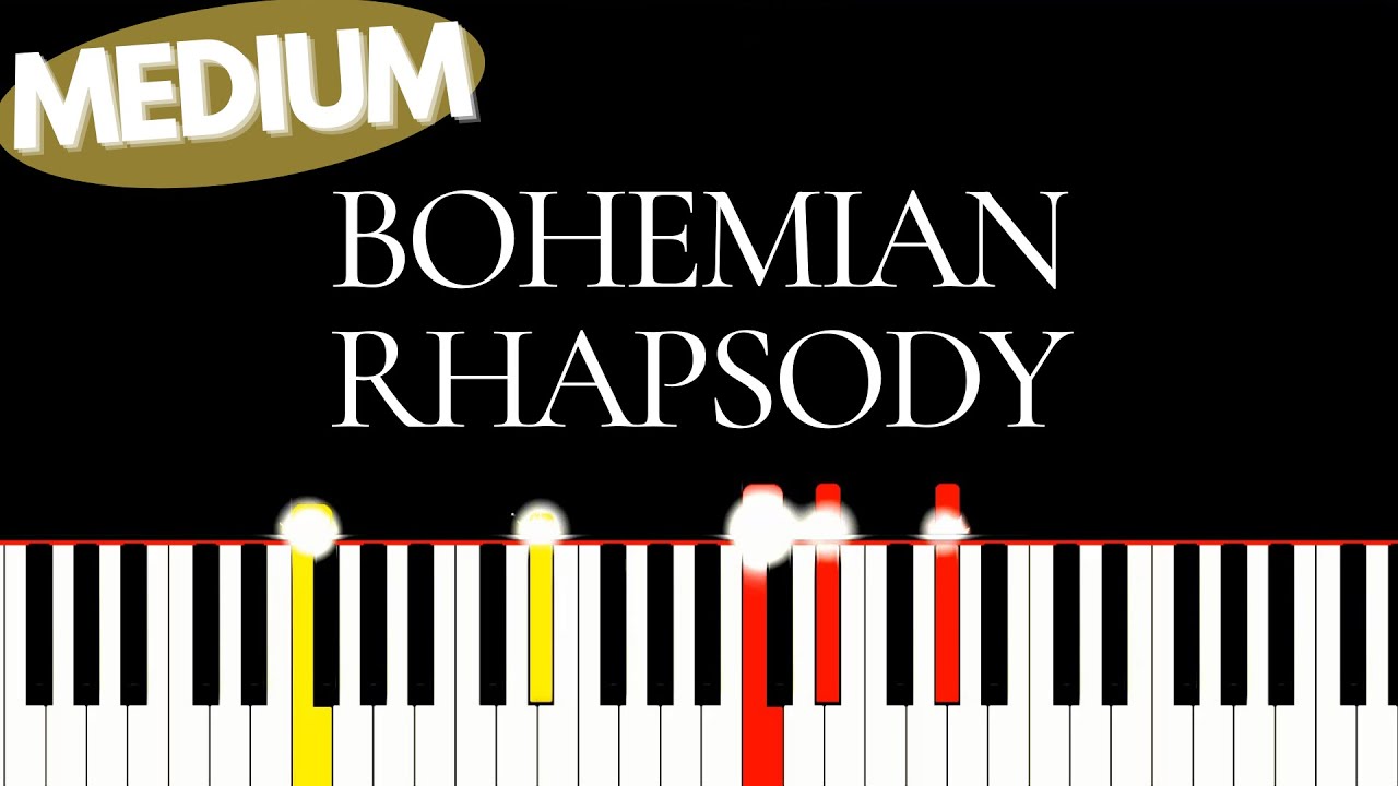QUEEN - Bohemian Rhapsody | Medium Piano tutorial