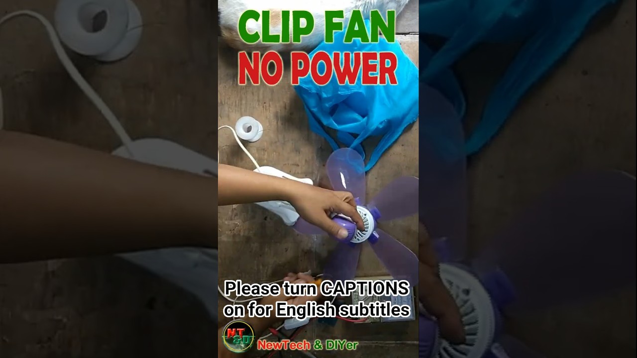 Clip Fan Not Working? ⚡ Fix It QUICKLY! (DIY Repair Guide) #fanrepairing #homerepair #diyrepair