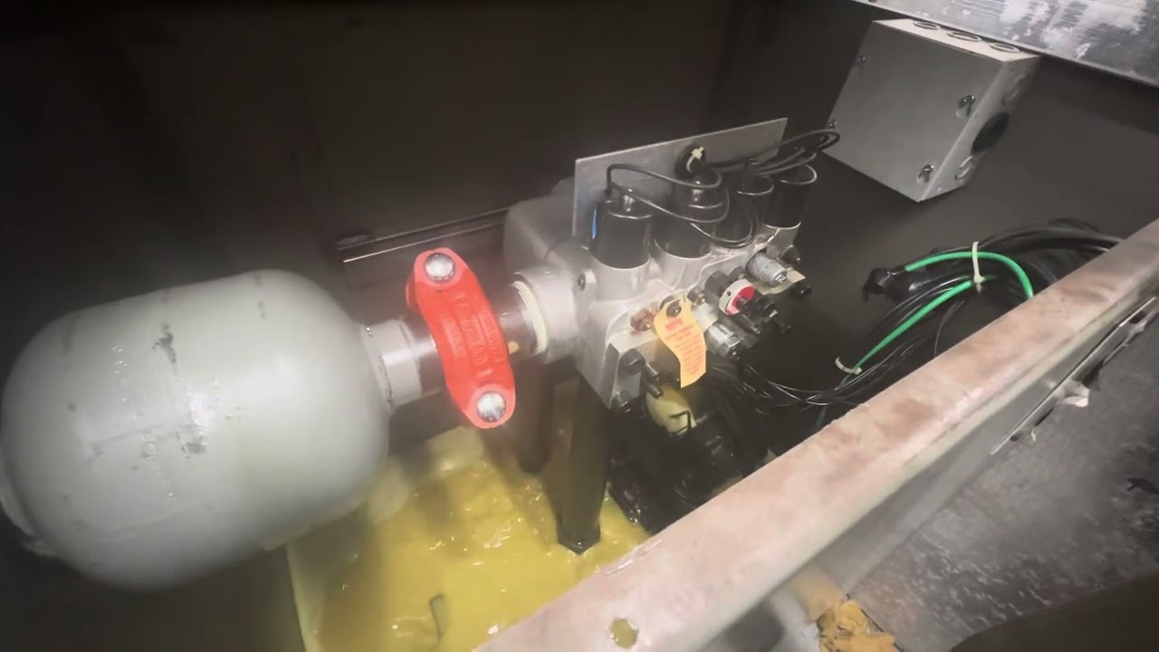 Inside Tank Of EXTREMELY Low On Oil Elevator