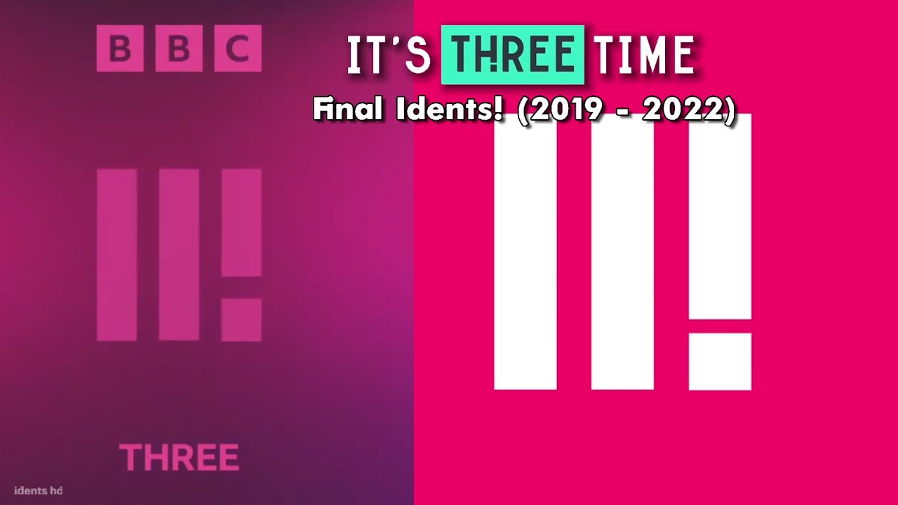 Last BBC Three On One Idents (31/1/22)