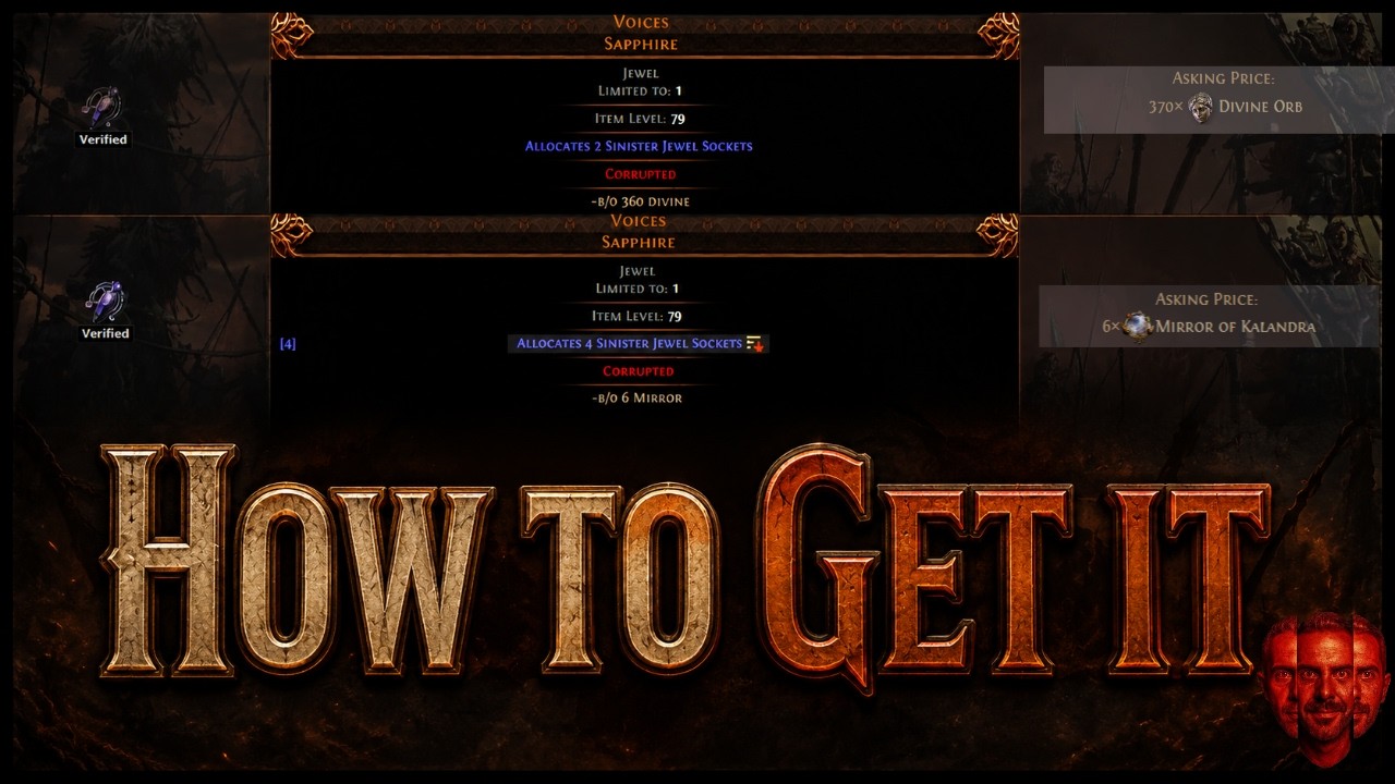 Voices: The Most Expensive Jewel in Path of Exile Poe2 0.5
