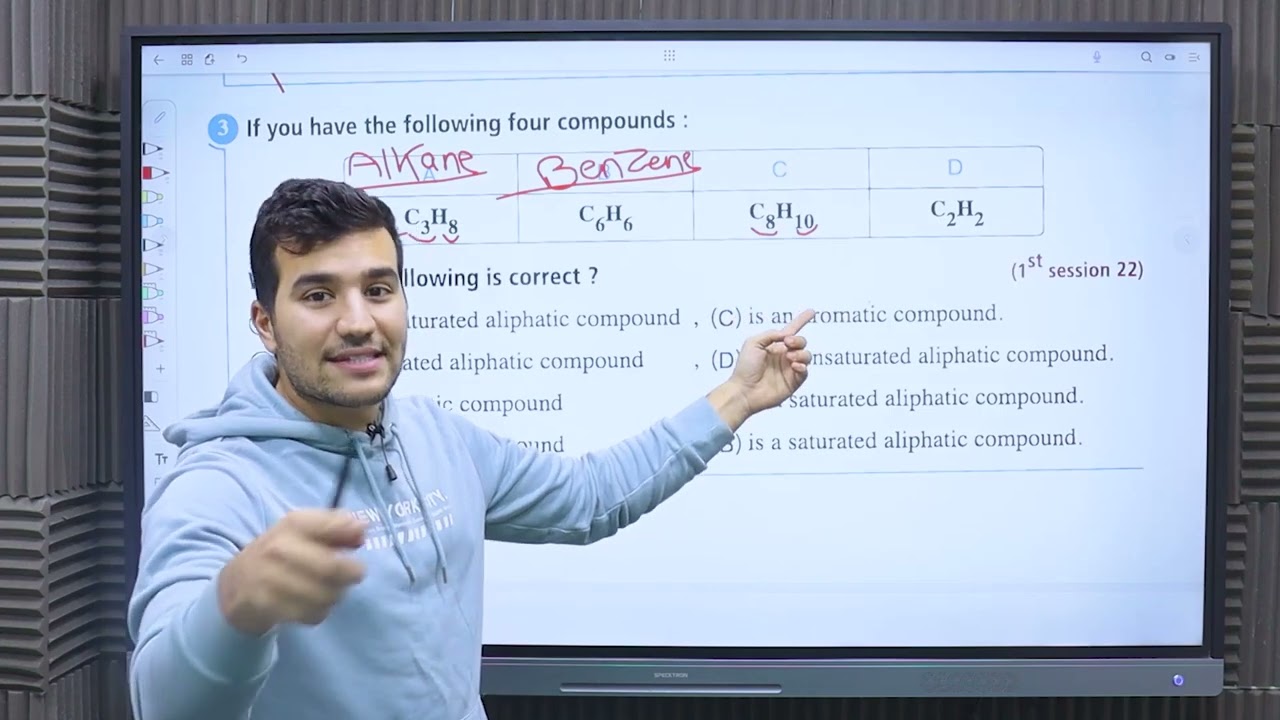 Chemistry | SeniorThree | HydroCarbons | Previous Exams (Part 1) | حل اسئلة السنين السابقة
