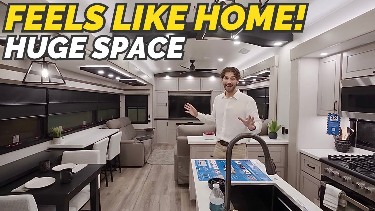 This fifth wheel RV truly feels like home inside! 2026 Jayco North Point 381CKRE