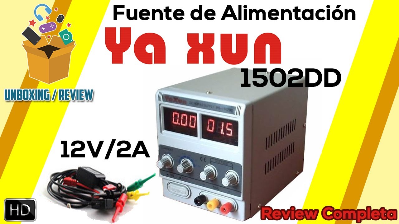 YaXun 1502DD | Fuente de Alimentación para Detectar Fallas en Celulares |Unboxing & Review| 2017 HD