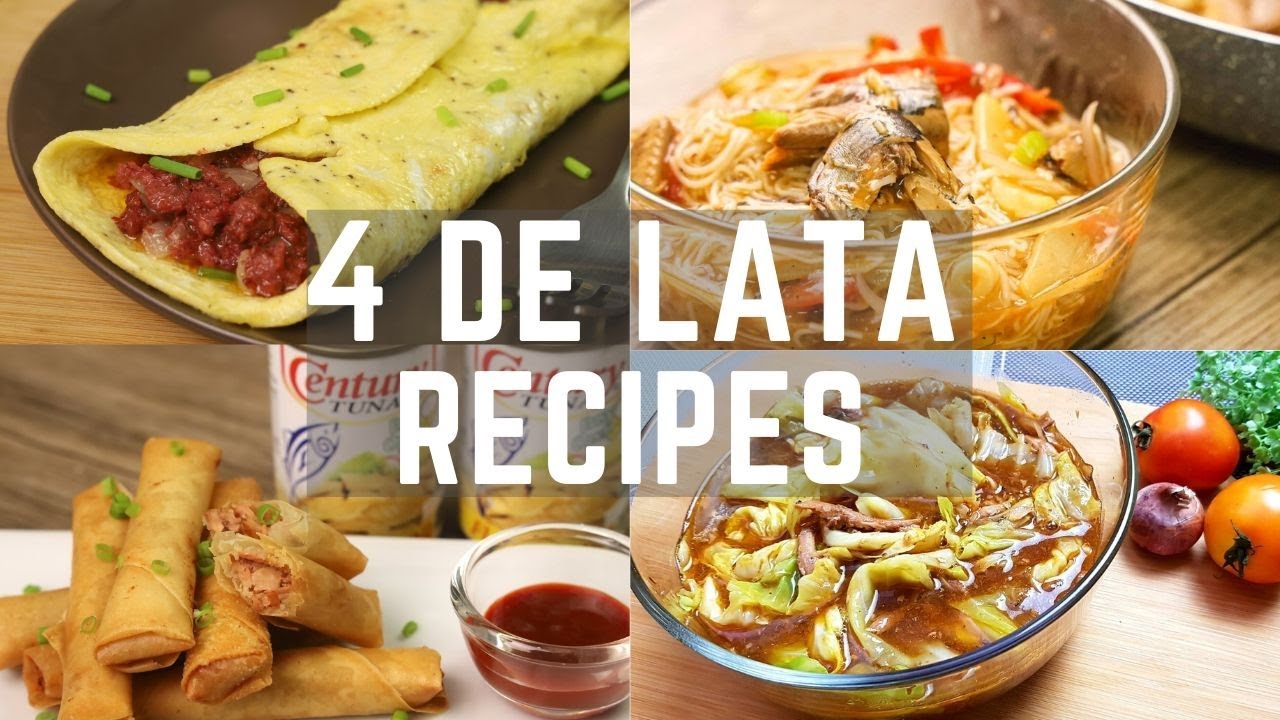 4 De Lata Recipes ( Lockdown Recipes ) - Easy and Budget Friendly Recipes
