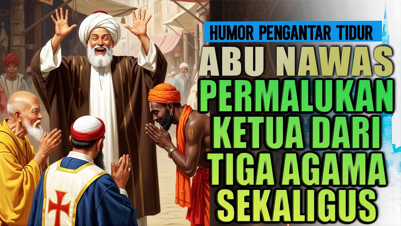Abu Nawas Kalahkan Tiga Ketua Agama Besar Sekaligus Hanya Dengan Tawa || TAWA PENGANTAR TIDUR