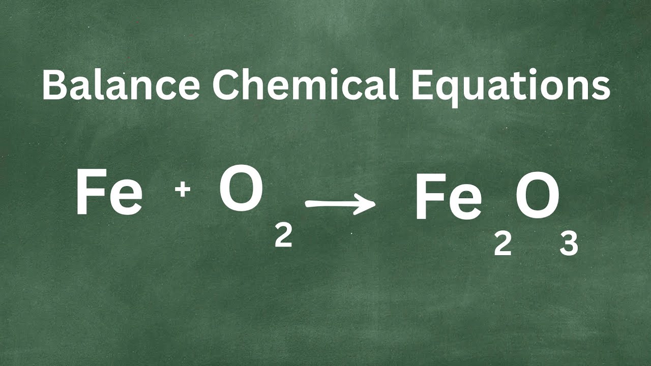 Как уравновесить: Fe + O₂ &rarr; Fe₂O₃ | Железо + Кислород &rarr; Оксид железа