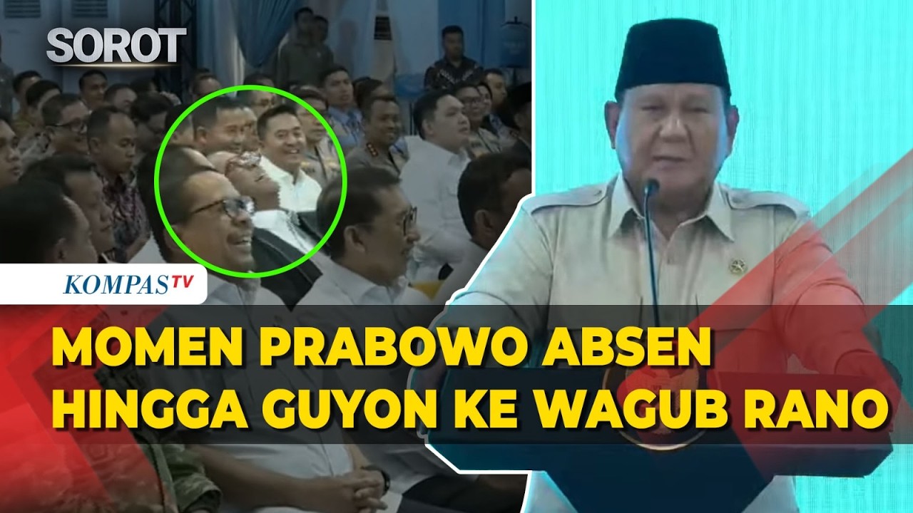 Momen Presiden Prabowo Guyon ke Wagub Rano Karno saat Absen di Peresmian SPPG