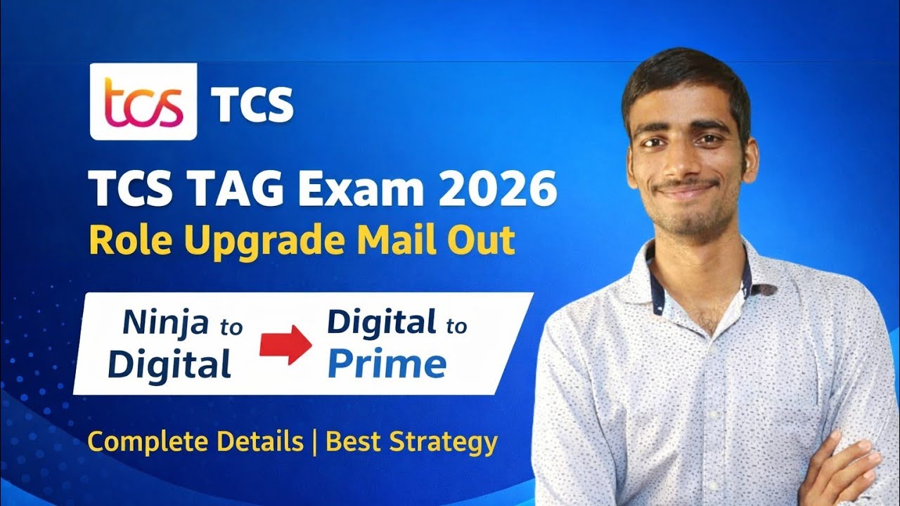 TCS TAG Exam 2026 | Role Upgrade Mail Out 🔥 Ninja to Digital | Digital to Prime | Full Strategy