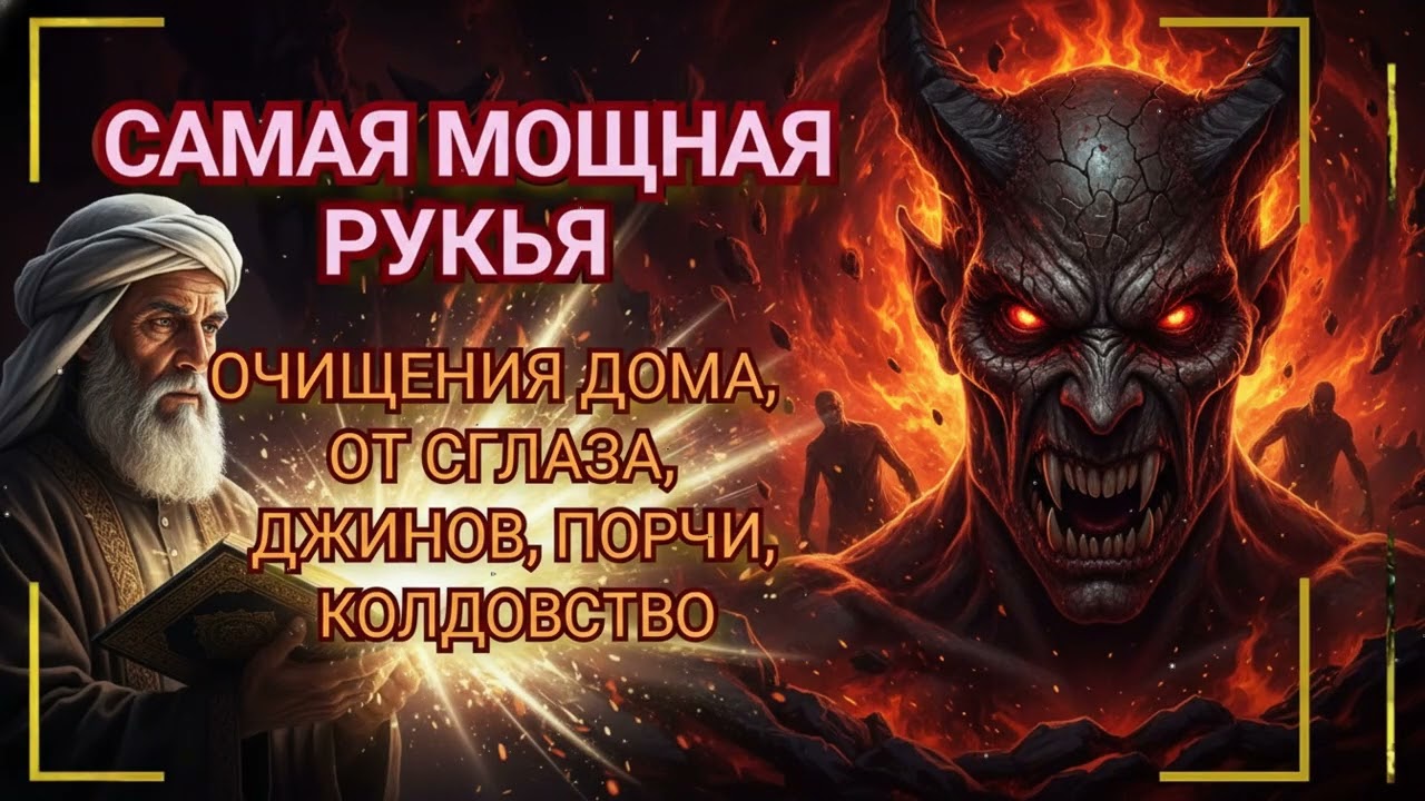 РУКЬЯ ПО КОРАНУ 🔥 ПОЛНОЕ ОЧИЩЕНИЕ ОТ СГЛАЗА, ПОРЧИ И КОЛДОВСТВА