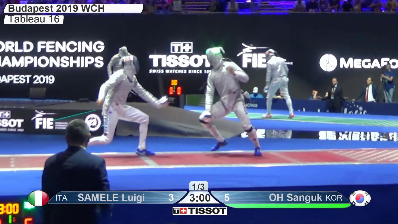 2019 246 T16 08 M S Individual Budapest HUN WCH RED SAMELE ITA vs OH KOR