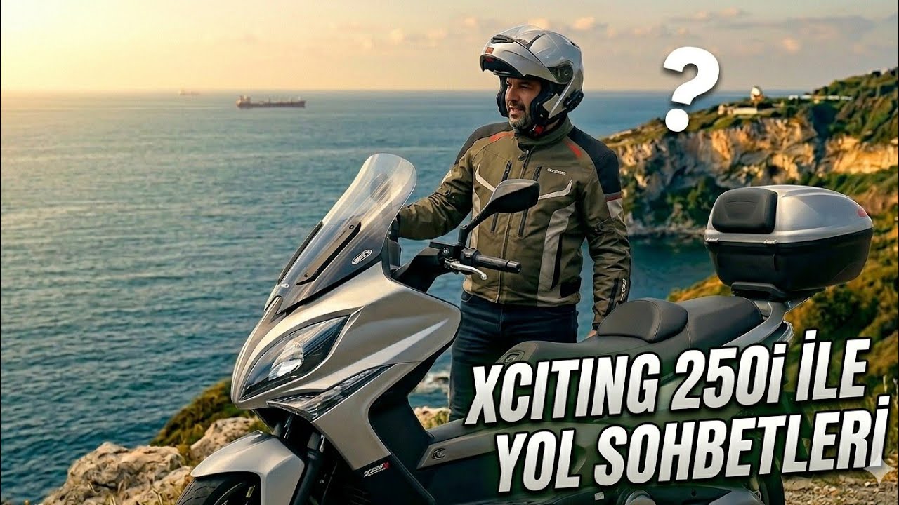 Xciting 250i ile yol sohbeti... #kymco #downtown #motorcycle #scooter