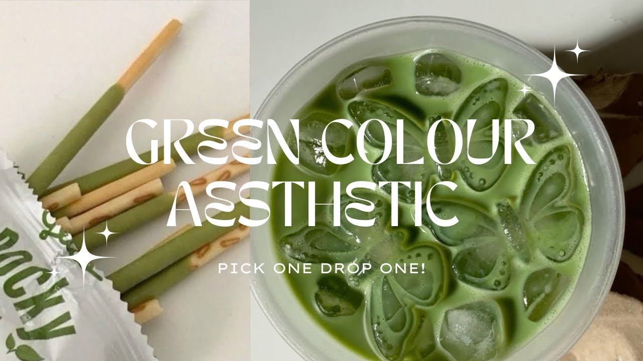pick one drop one | green colour aesthetic 🌿✨