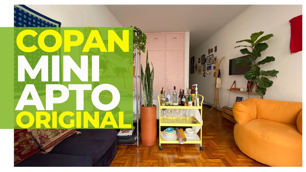PEQUENO APARTAMENTO ORIGINAL NO COPAN - DECOR LINDA E BAIXO CUSTO SEM REFORMA E QUEBRA-QUEBRA