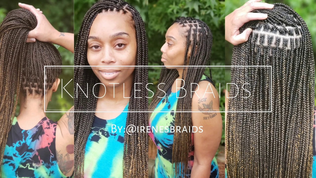 KNOTLESS BRAIDS ON 🔥 | @irenesbraids