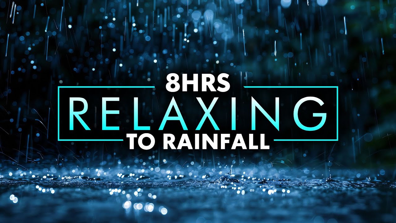 8 Hours 100% Real Rain Sound NO MUSIC for Relaxation and Sleep