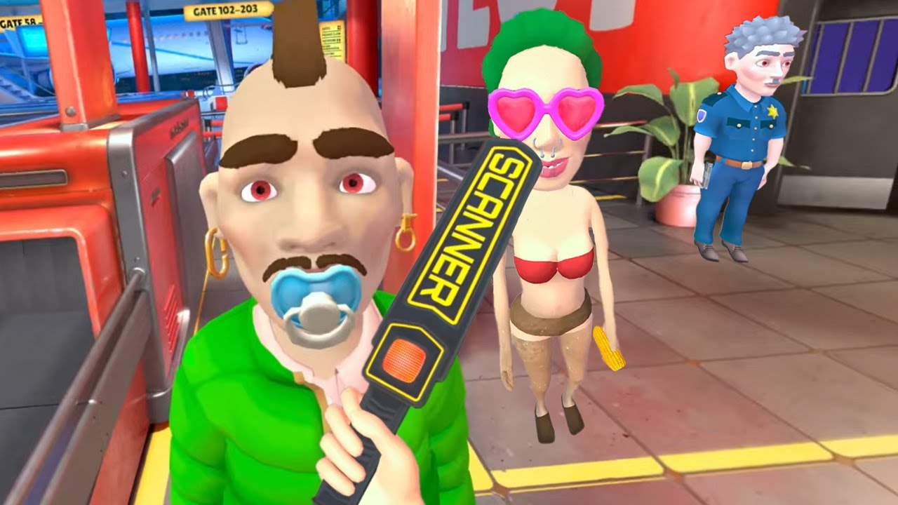 Guardia de Seguridad Muy Loco en el Aeropuerto (Juego VR) (Gracioso)