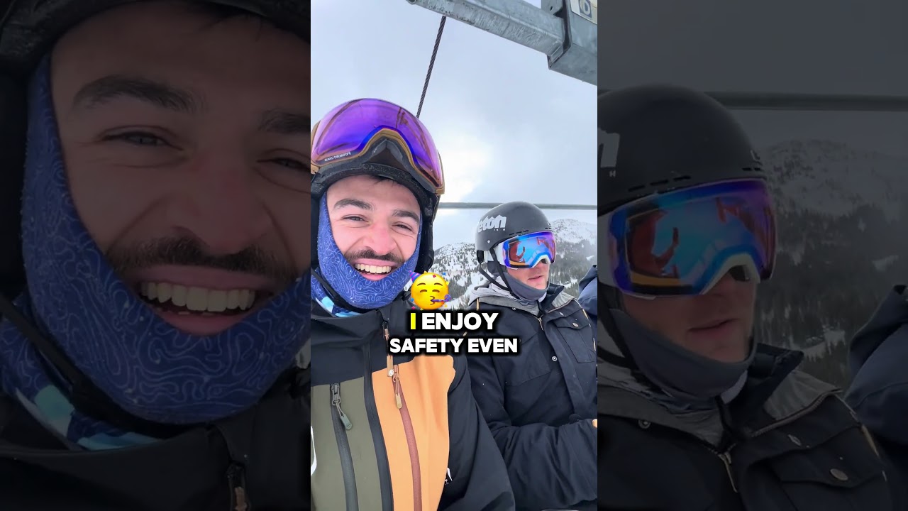 Chairlift chats with the Wool-e crew! ❄️ Why we ride Merino wool: warm, comfy & no stink. #Skiing