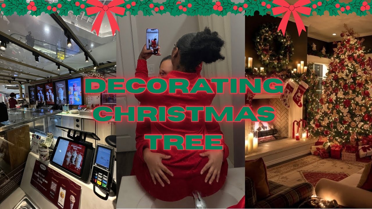 VLOGMAS DAY 5 : Decorating CHRISTMAS tree + STORE FINDS 🎄