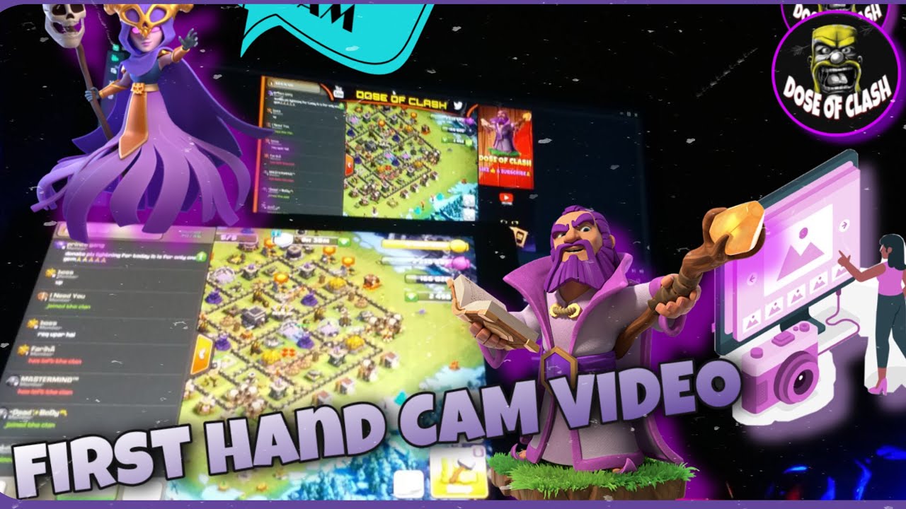 FIRST HAND CAM VIDEO / PLAYING CLASH OF CLANS While Donating  | CLASH OF CLANS