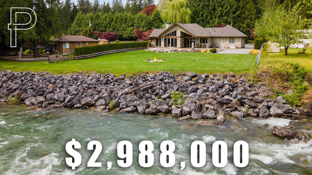 Beautiful Riverfront Luxury Home for the Outdoor Enthusiast in Chilliwack River Valley, BC