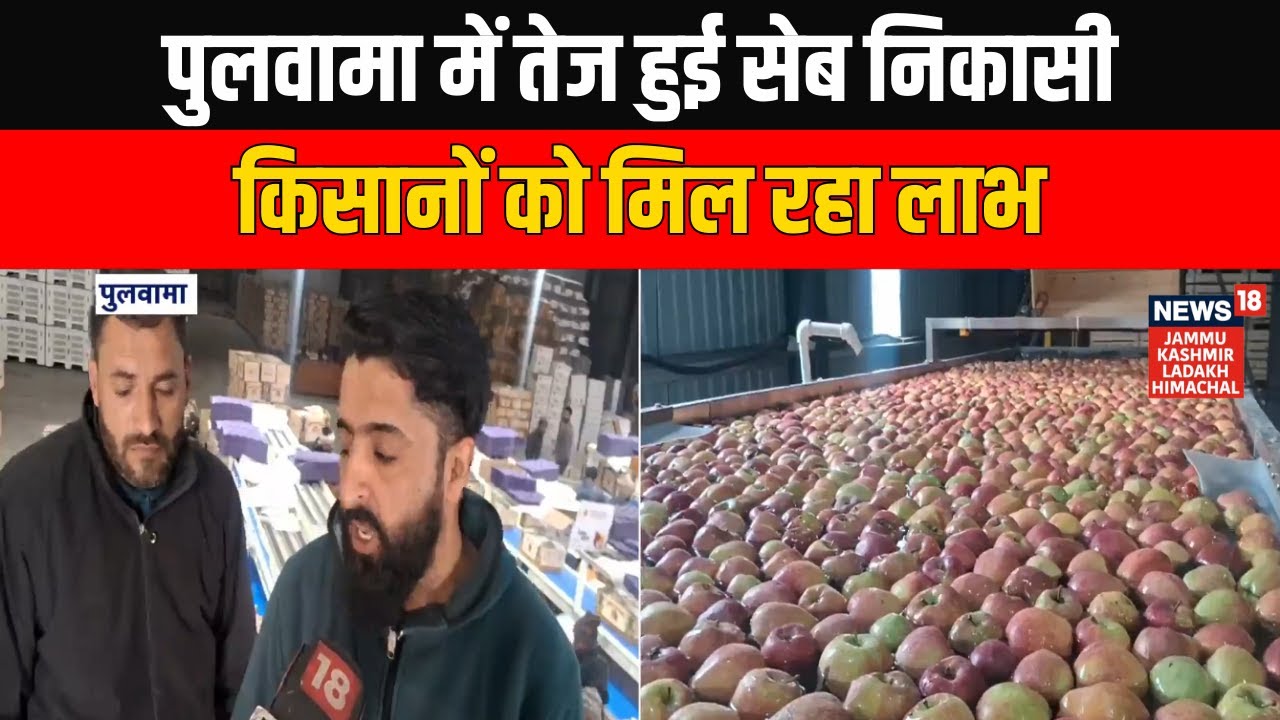 Apple Dispatches Accelerate from Pulwama CA Stores as Demand Rises, Farmers Benefit | News18 JKLH