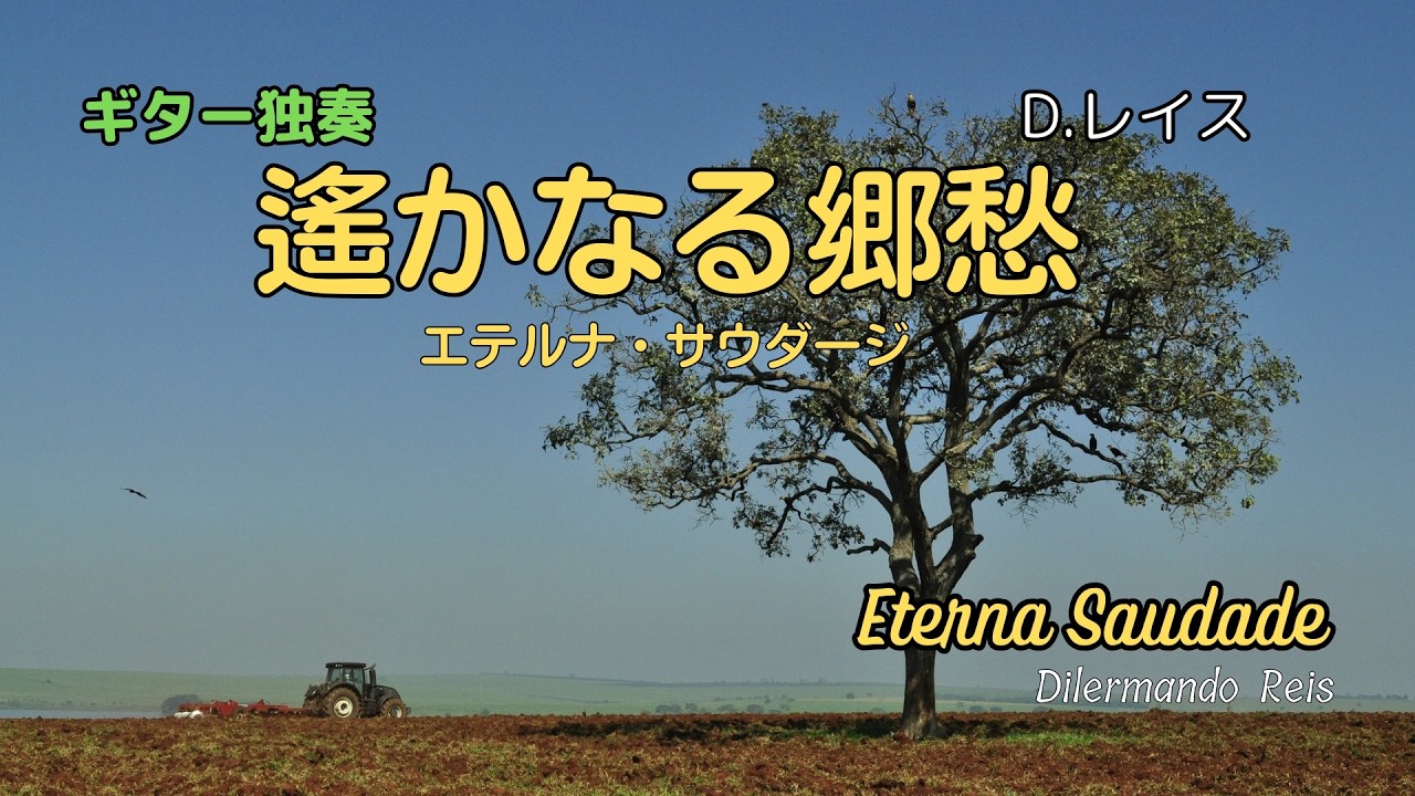 ギター独奏　D.レイス「遙かなる郷愁 (エテルナ・サウダージ) 」Dilermando Reis 'Eterna Saudade'