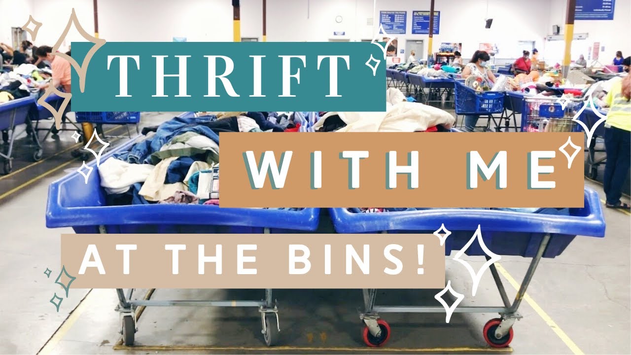 Thrift with Me at The Bins Goodwill Outlet + Haul for Poshmark & ThredUp