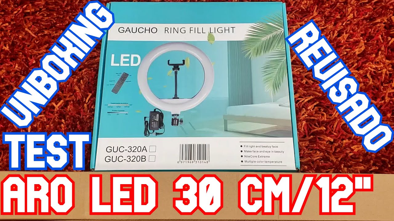 ¡Mira este video antes de comprarlo! Aro Led 30 cm/12