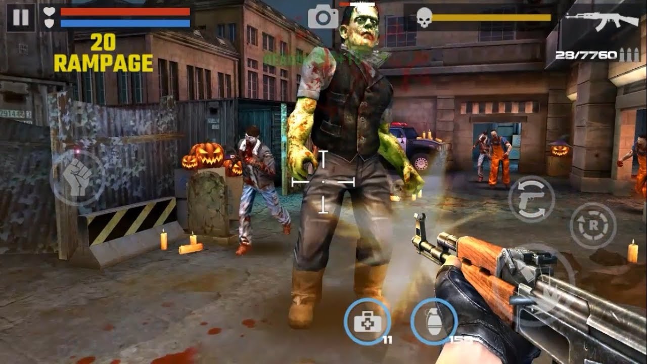 DEAD TARGET: Zombie || Complete FRANKENSTEIN Mission - Get Halloween Gloves「Android Gameplay」