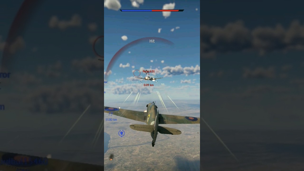 Hurricane Mk IIB/Trop vs. Potez 631 - #warthunder #gameplay #assault #shorts