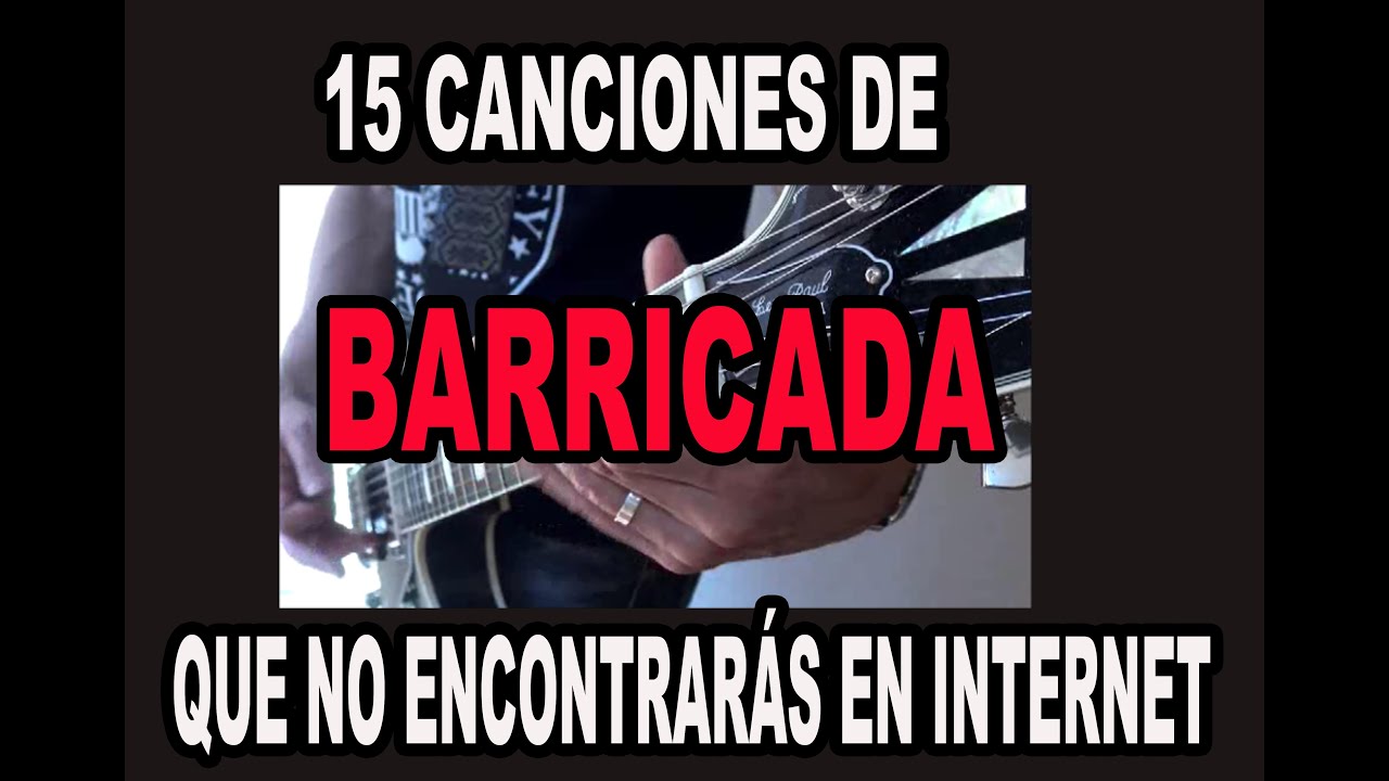 POR QUÉ DEJÉ DE HACER TUTORIALES DE BARRICADA?? (SUS RIFFS MÁS INFRAVALORADOS DISCO A DISCO)!