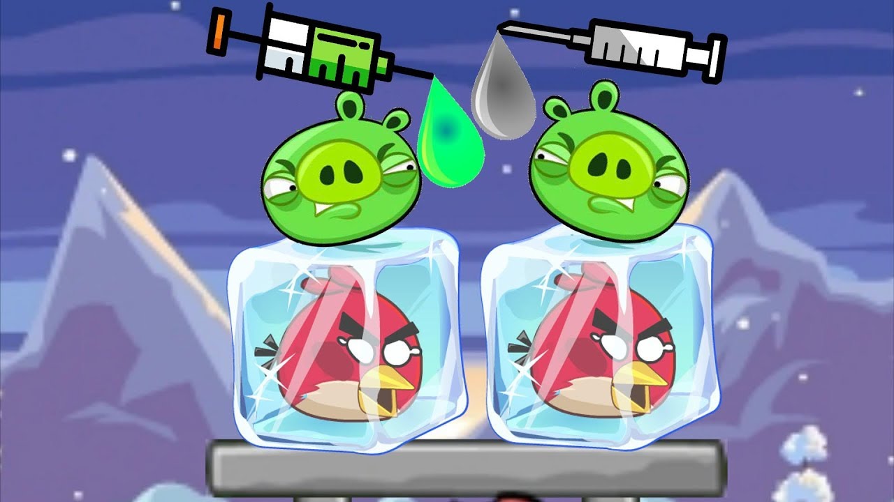 Unfreeze Angry Birds - RESCUE THE FROZEN BIRDS BY DROPPING COLOR WATER LEVELS WALKTHROUGH!