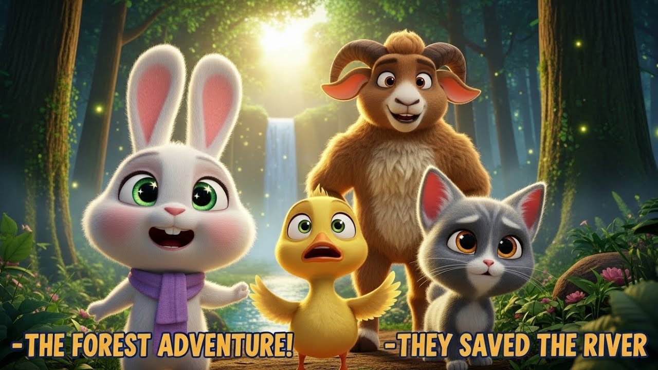 The Epic Forest Adventure: How Four Friends Saved the River.