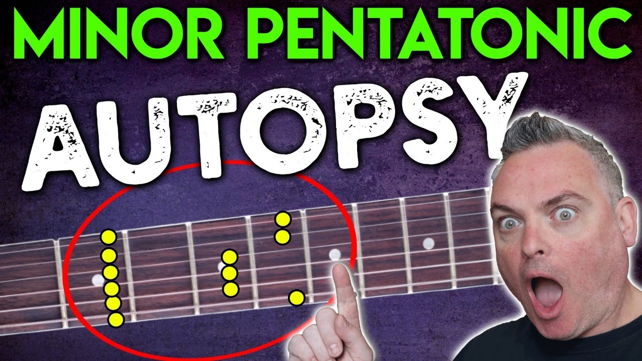 Минорная пентатоническая гамма AUTOPSY (система CAGED Octaves)
