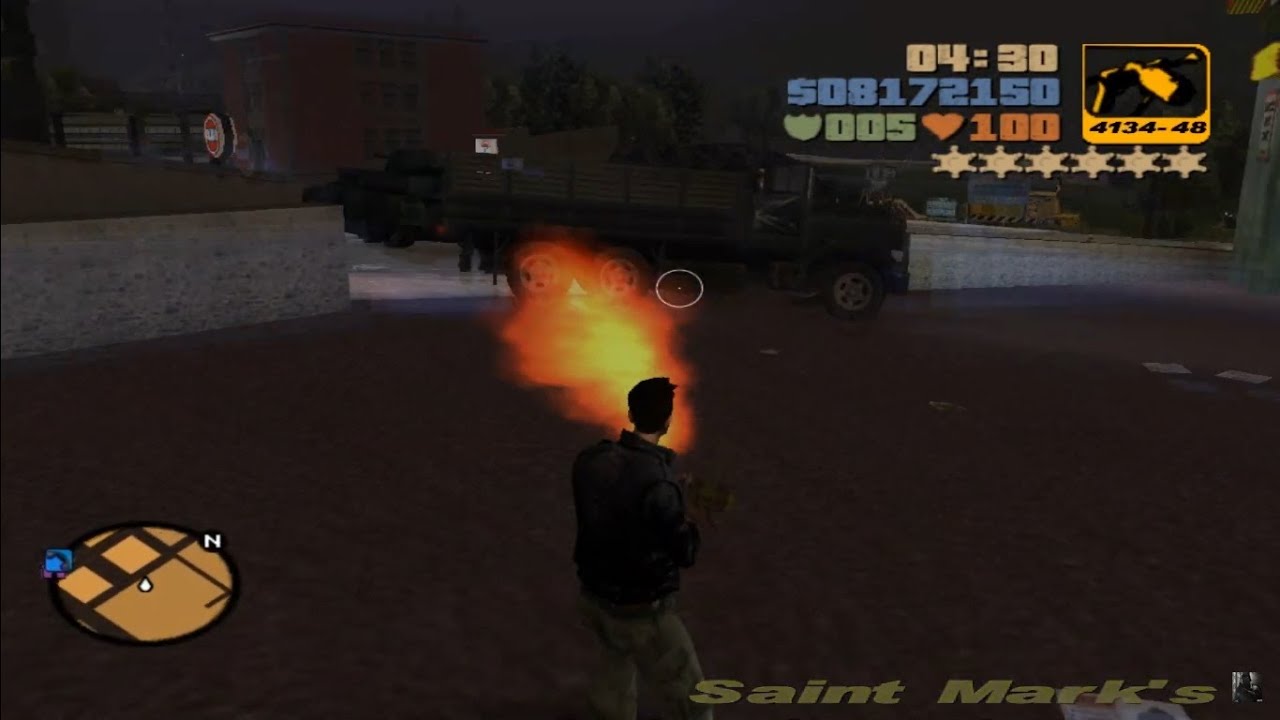 GTA III: Epic 6-Stars LCPD Shootout Chase + Escape