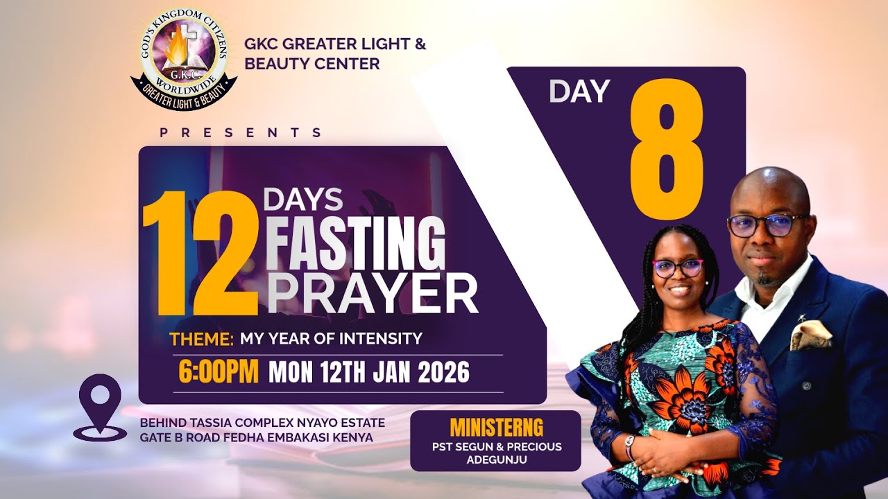 SUNDAY HOLY GHOST SERVICE || 12 DAYS FASTING AND PRAYER || 2026 EDITION (DAY 8)