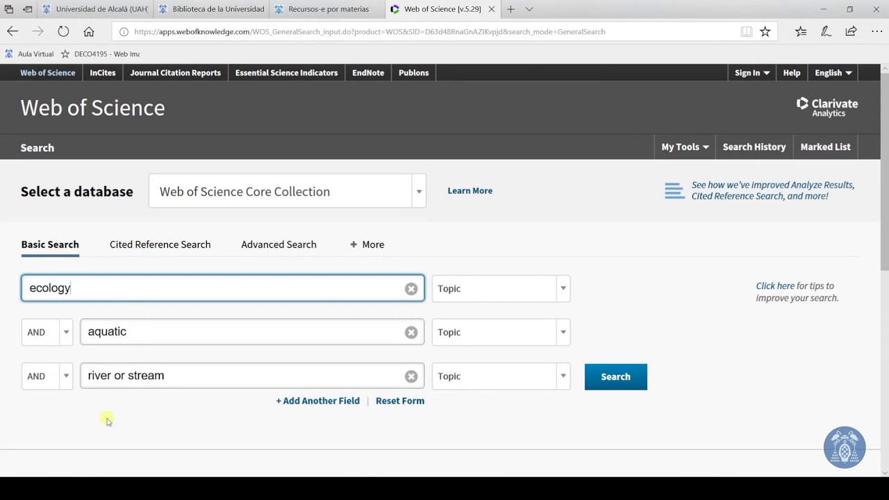 1   Busqueda de bibliografia científica