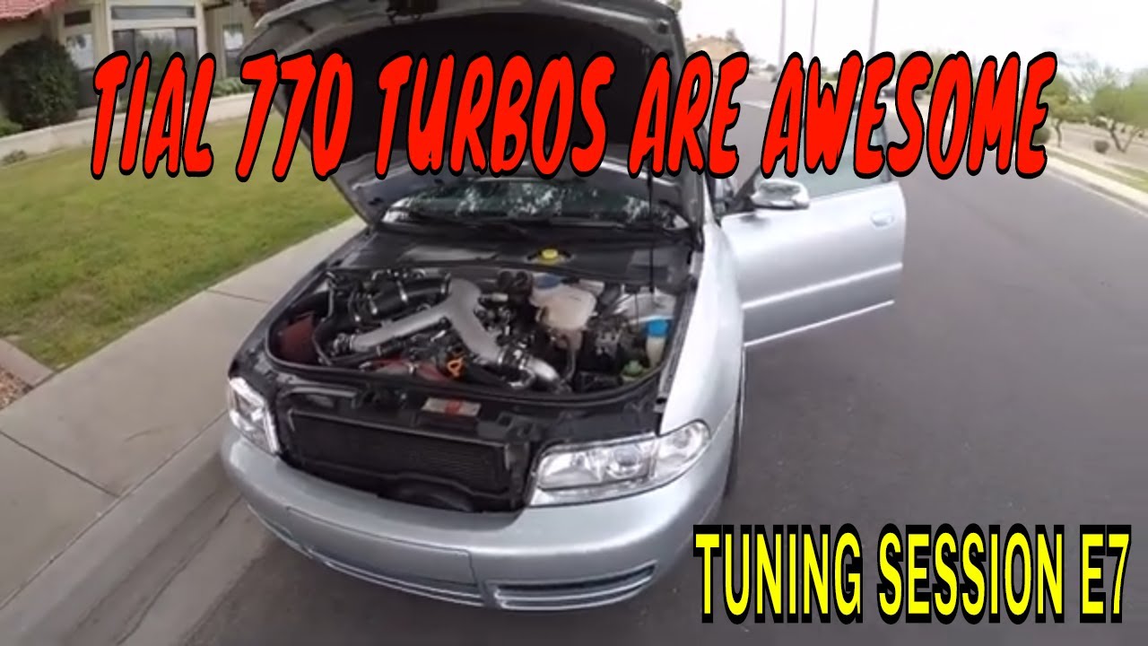 2001 Audi B5 S4 with Tial 770 turbos 91 and meth and E54 Tuning Session E7