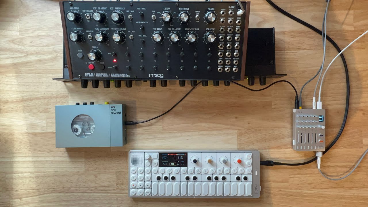 DFAM / OP-1 field / TX-6 ▶️Play 2024-02-17▶️【Daily Sound Experiment】