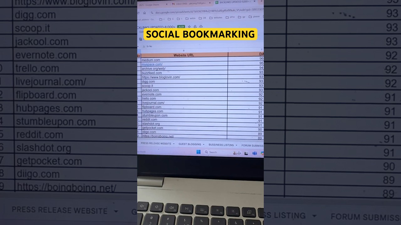 FREE SOCIAL BOOKMARKING WEBSITE
