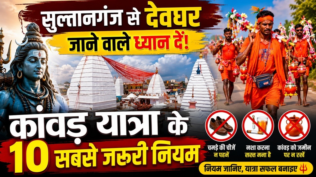 Kanwar Yatra 2026: Know these 10 rules for the journey from Sultanganj to Deoghar, otherwise your...