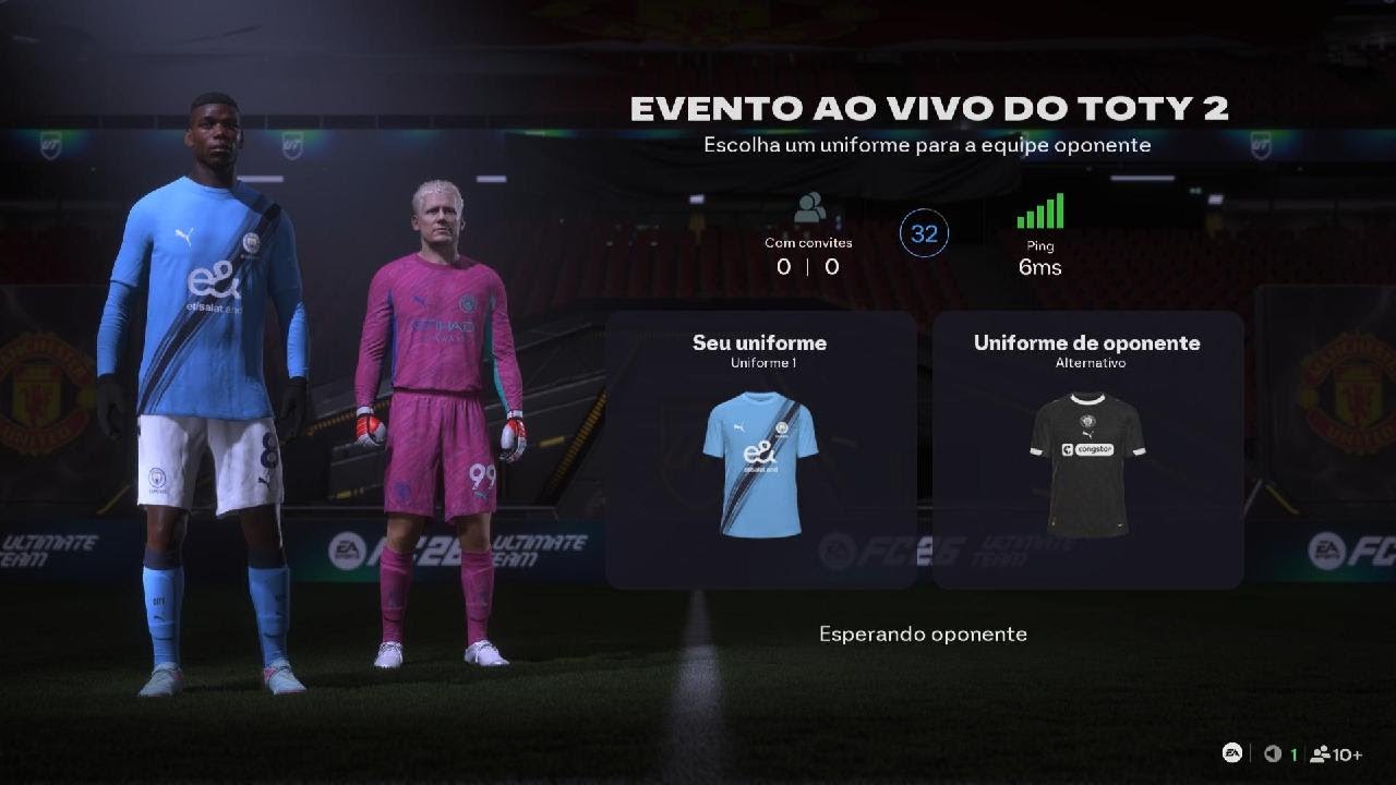 Evento Ao Vivo Do TOTY 2. EA SPORTS FC 26_2026 - Partida De Amistoso Online. PS5.
