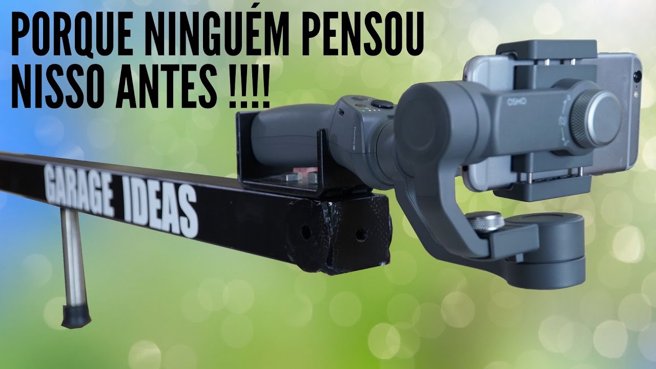Grua caseira para Gimbal . D I Y Crane + gimbal